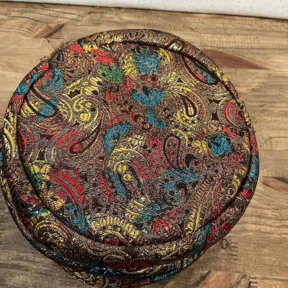 Vintage 60s 70s  Paisley Turban Hat Head Wrap Pill Box Union MadeUSA Milbrae Exc main image 5